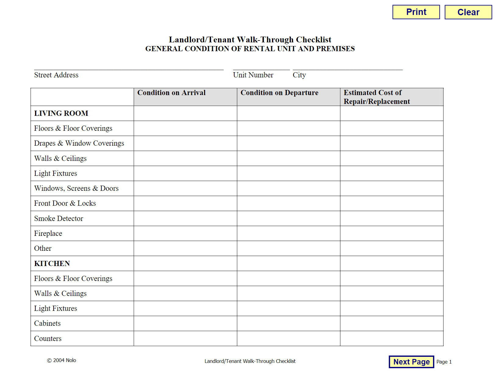 Rental Inspection Pdf Forms For Free Rental