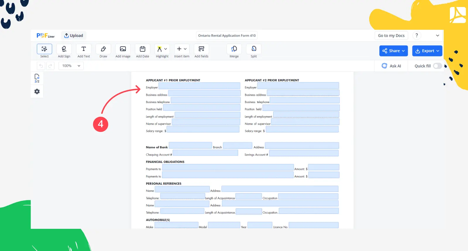 OREA Form 410 step 4